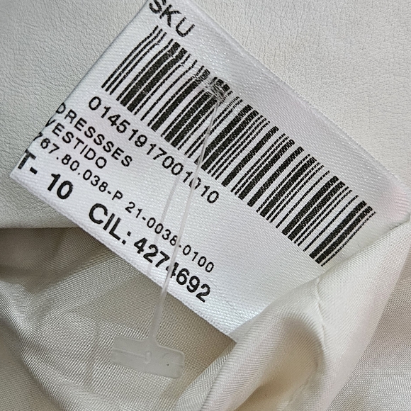 LOEWE WHITE DRESS Napa Plongé Lamb Leather - Picture 12 of 17